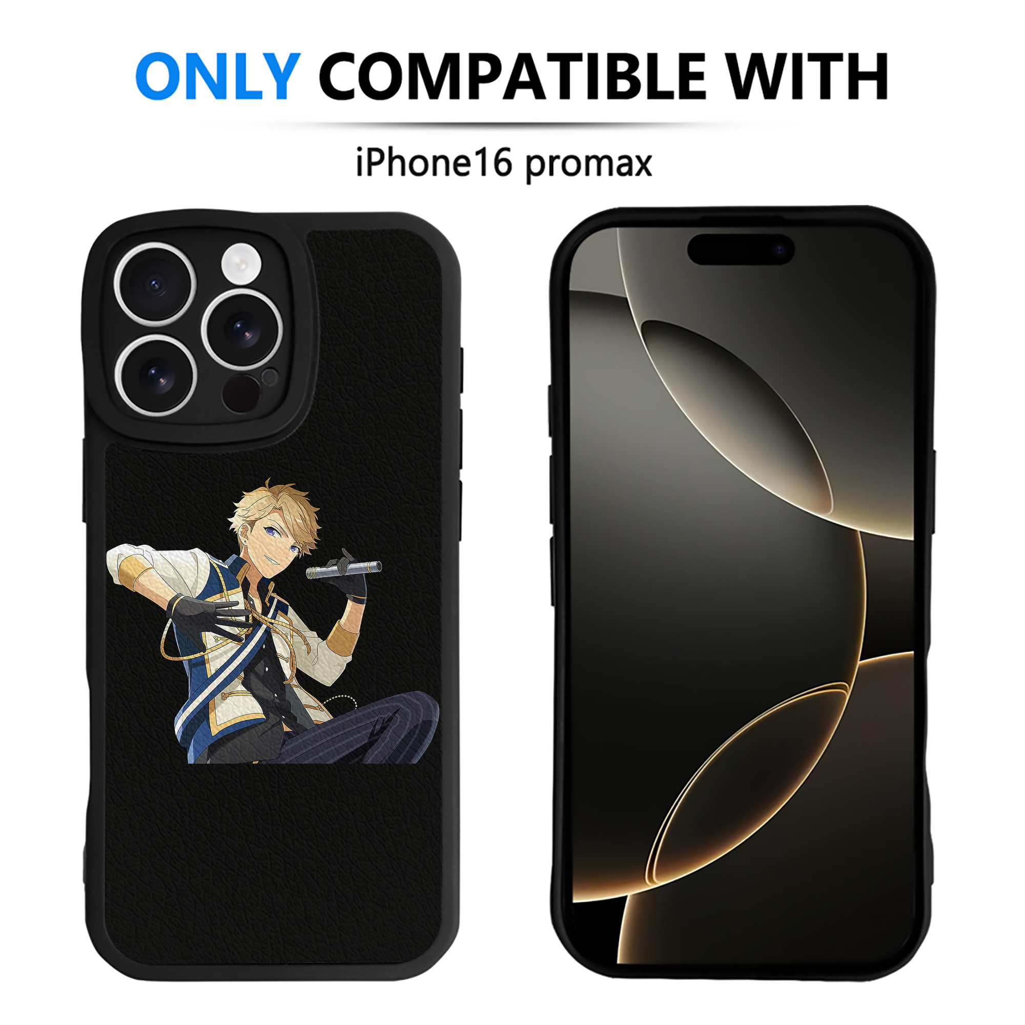 （画像用） あんさんぶるスターズ! Ensemble Stars 【iPhone 16シリーズ対応】シリコンスマホケース（レザー調） 材質：シリコン